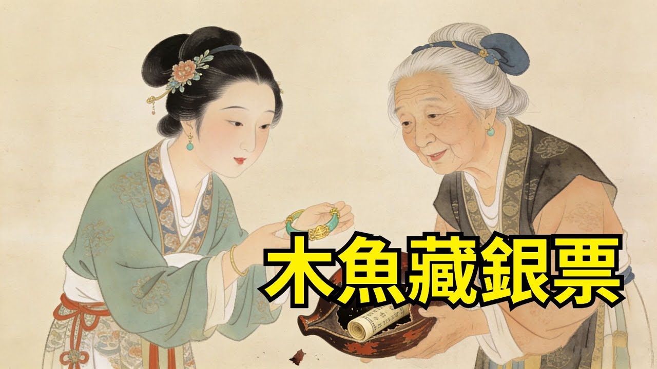 妯娌爭婆婆遺物，大嫂奪走玉鐲金簪，二嫂只得到一個婆婆常年叩拜、漆皮斑駁的舊木魚。木魚不慎摔裂，才發現木質是罕見沉香!#心事郵局#民間故事#傳統故事#故事頻道#聽書#睡前故事