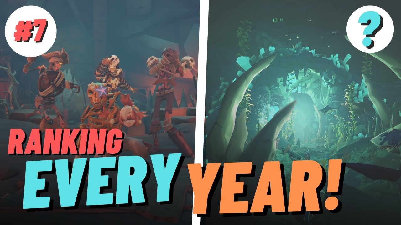 Рейтинг всех лет существования Sea of ​​Thieves от худшего к лучшему!