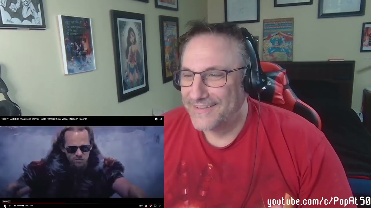 GLORYHAMMER Wasteland Warrior Hoots Patrol Reaction