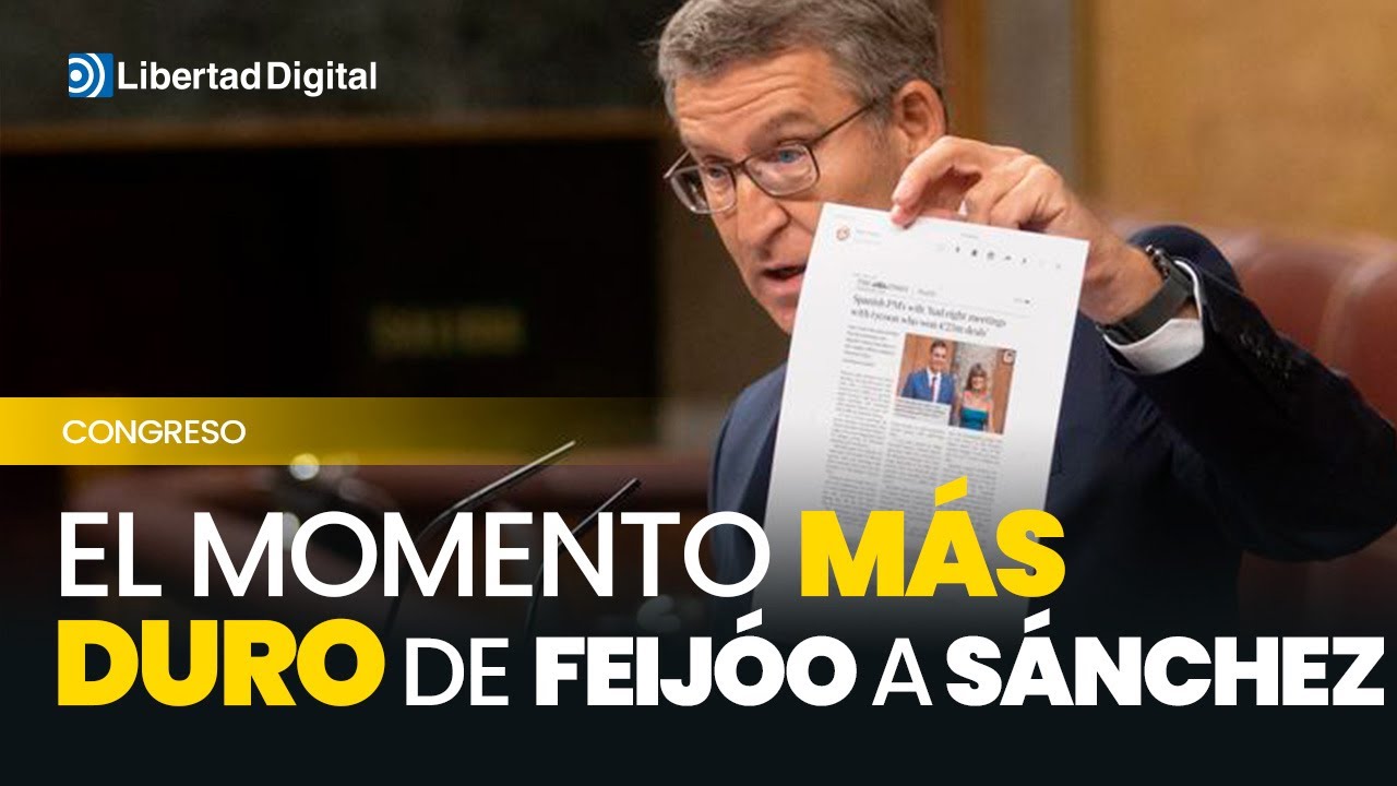 El momento más duro de Feijóo contra Sánchez en el Congreso: 