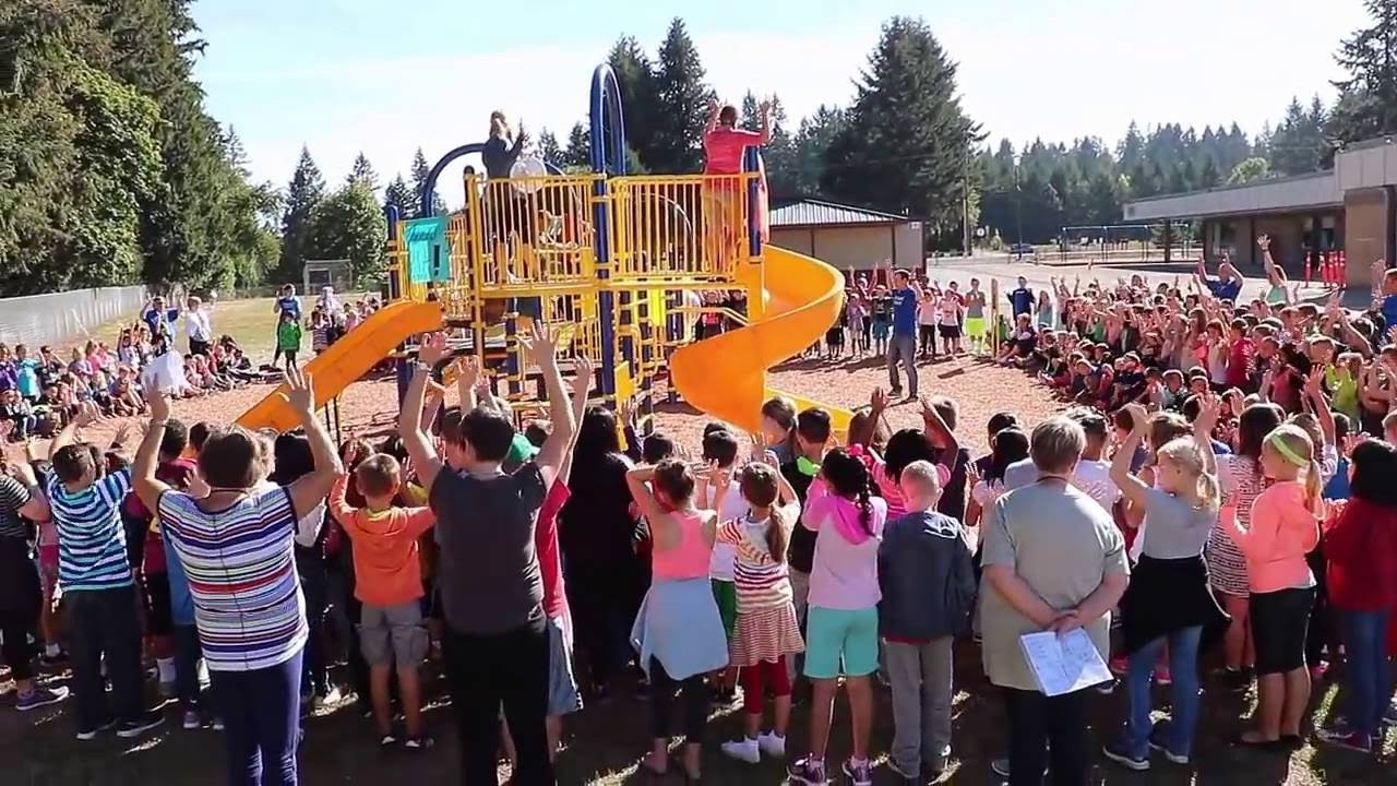 PVP cuts the ribbon on new play structure