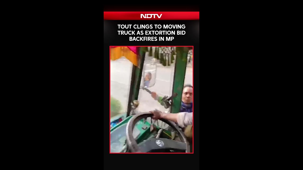 Tout Clings To Moving Truck As Extortion Bid Backfires In Madhya Pradesh