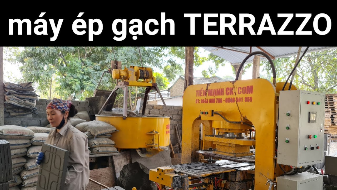 Máy Ép Gạch Không Nung TERRAZZO - THUỶ LỰC HAY