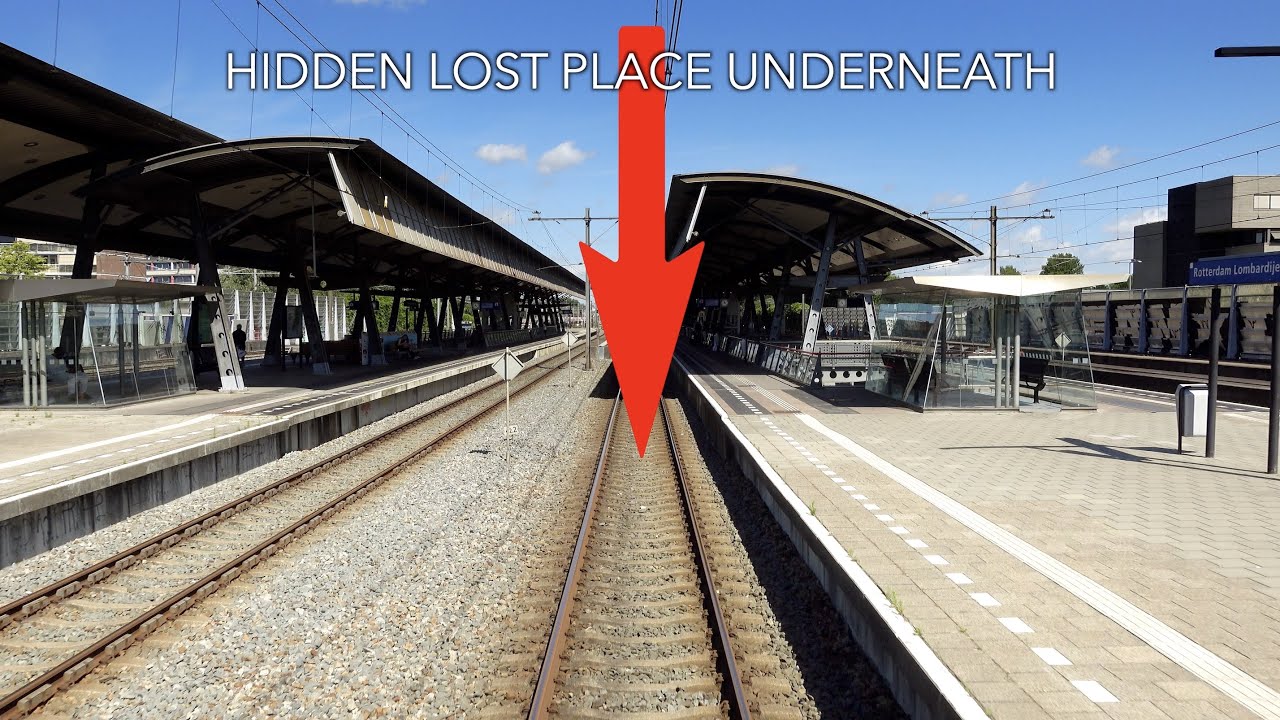 A hidden Lost Place underneath a railway station:  Dordrecht - Lombardijen - Den Haag SNG 28/5/2022