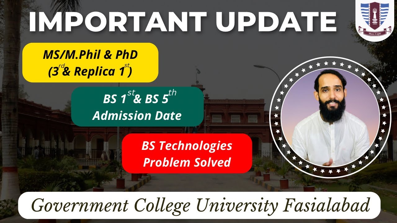 Important Update for BS BS 5th Last Date | MS MPhil & PhD 3rd and Replica Merit Lists