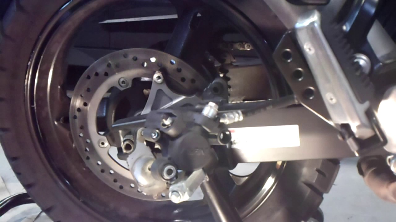 Rear Brake Fluid & Pad Change Motorcycle (Part 1 of 2)