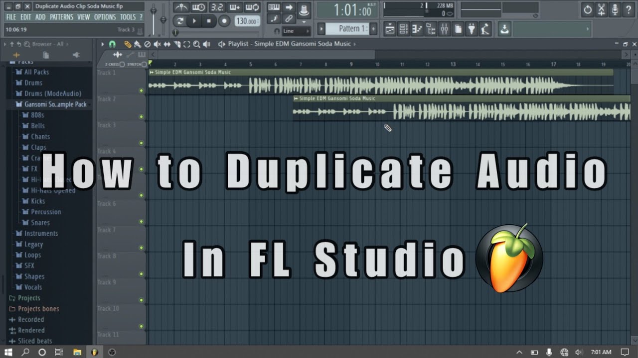 How to Duplicate Audio in FL Studio || Easy for beginners tutorial