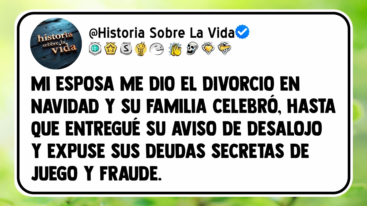 Mi esposa me dio el divorcio en Navidad y su familia celebró, hasta que entregué su aviso...