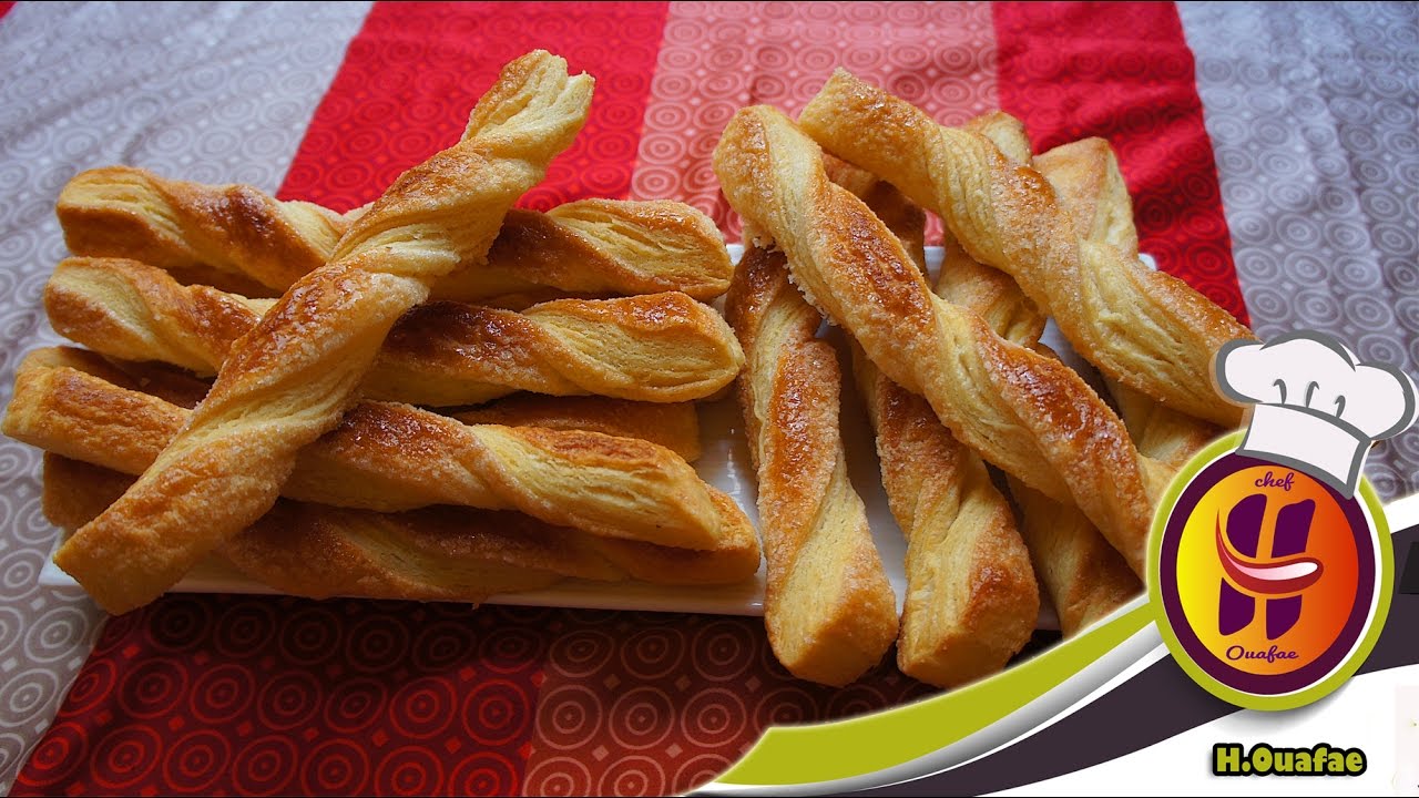 Les baguettes Feuilleté☺Torsade Feuilletée☺☺ طريقة تحضير الباكيط المورق