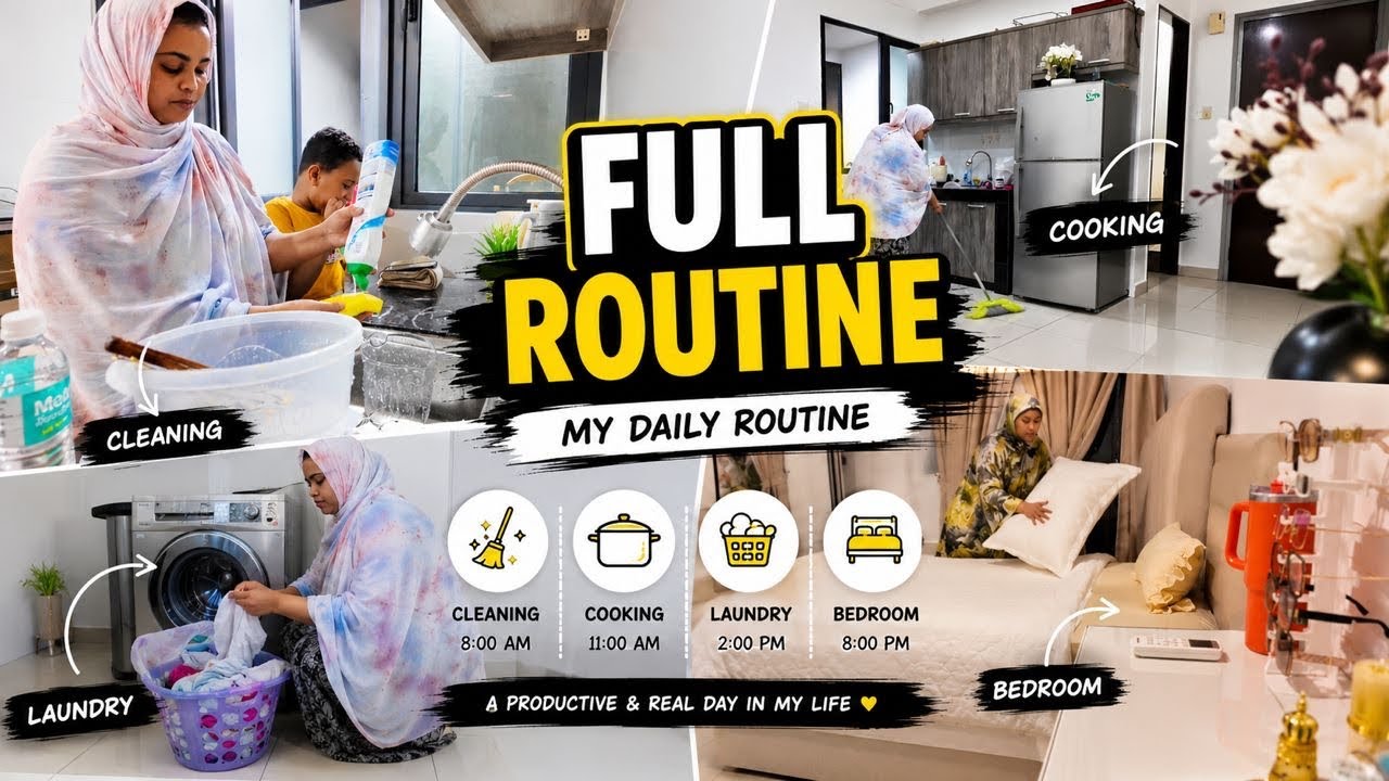 MY DAILY ROUTINE JADWALKEYGA MAALINTI IYO WAXAAN QABTO FULL ROUTINE 