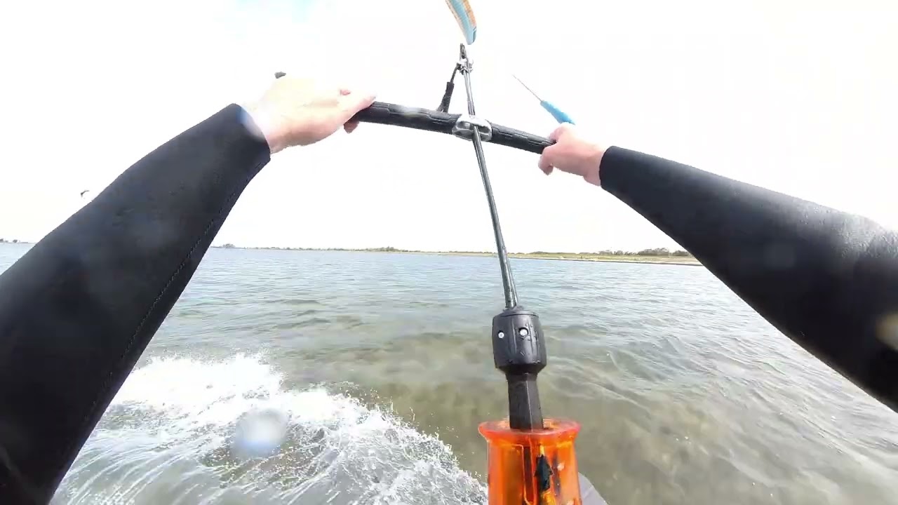 Landkiters  first steps on Water