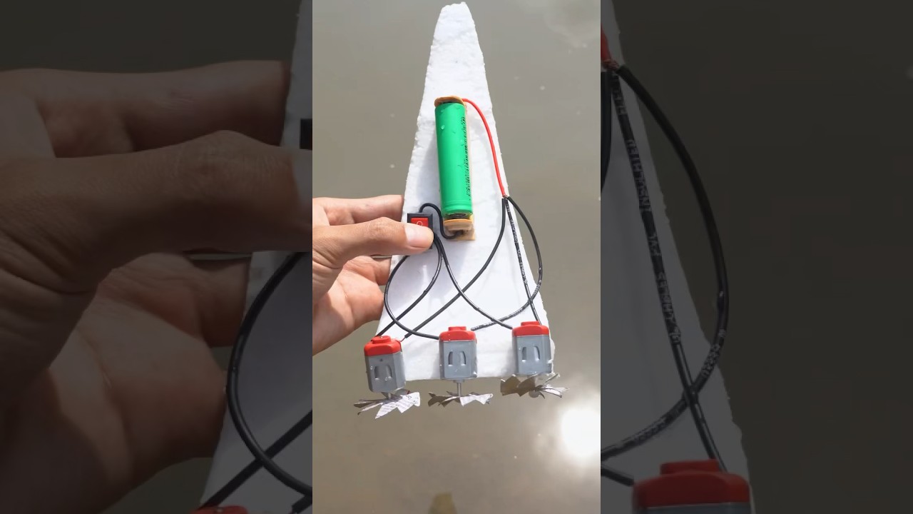 Super dc boat #diy #motor #boat #DCmotors