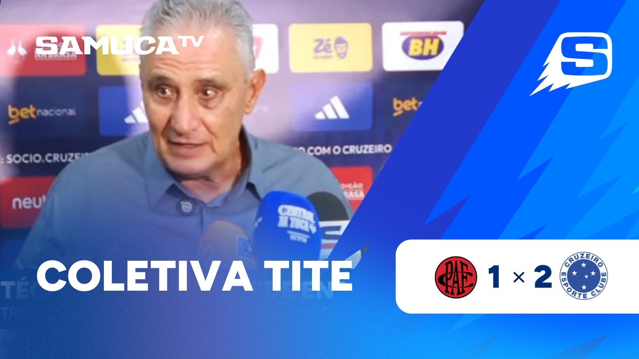 COLETIVA DO TÉCNICO TITE APÓS POUSO ALEGRE 1x2 CRUZEIRO PELO CAMPEONATO MINEIRO