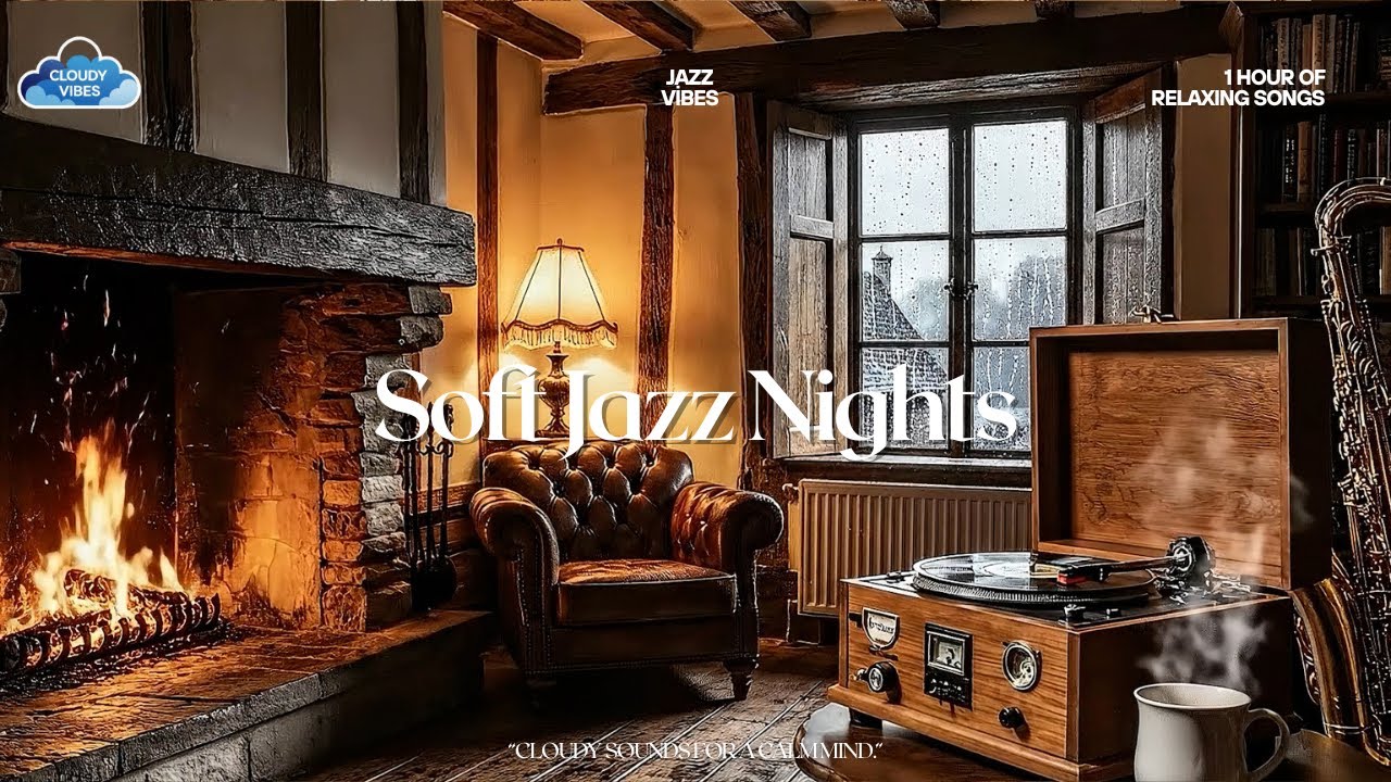 Soft Jazz Nights | Cozy Background Music for Studying & Relaxing 🌙☁️