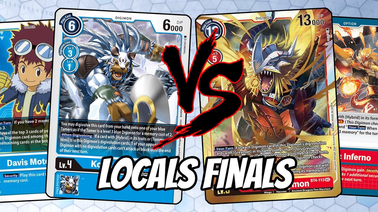 Blue Hybrid vs Red Ancient Hybrid Locals Finals (Digimon TCG English BT7)