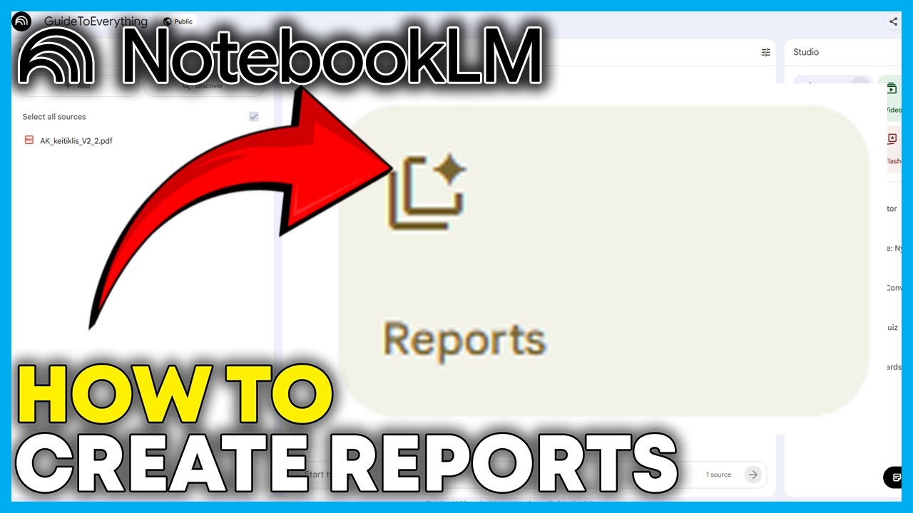 How to Create Reports in NotebookLM (Full Guide 2026)