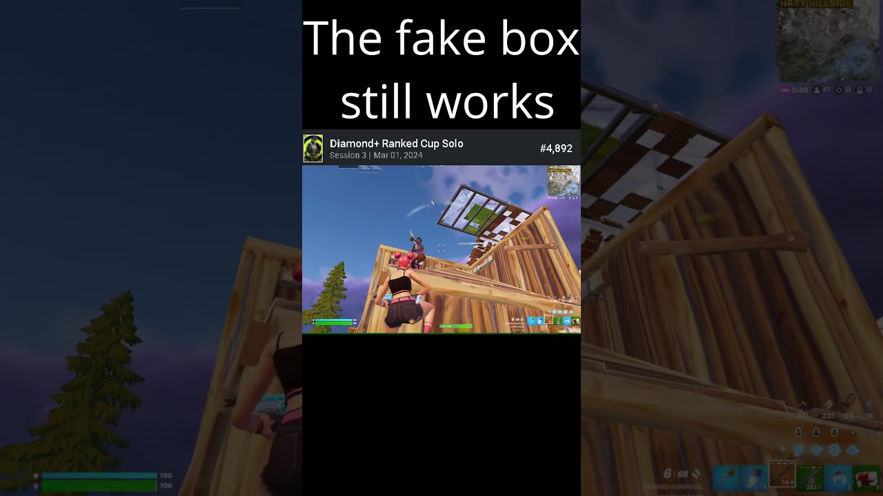 Fake box strat to place top 5k in solo ranked cup 