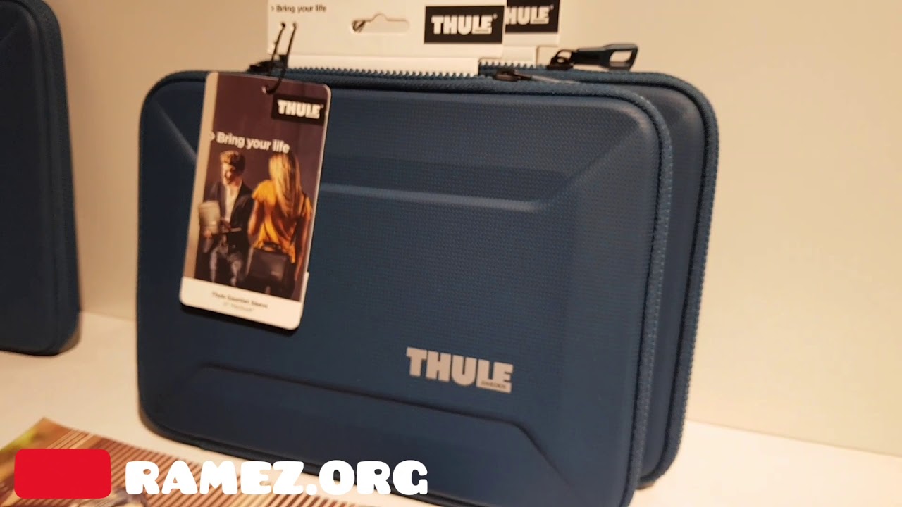 THULE GAUNTLET 4.0 Laptop Premium Case For MacBook & iPad 15 13 12 Inch - BLUE LAGOON & BLACK STONE