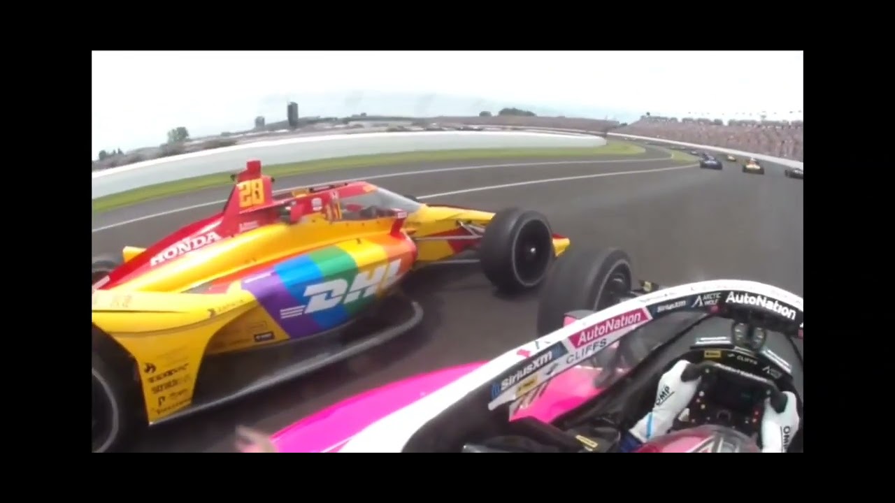 Onboard Cam H&eacute;lio CastroNeves 107th Indianapolis 500, Full Race.