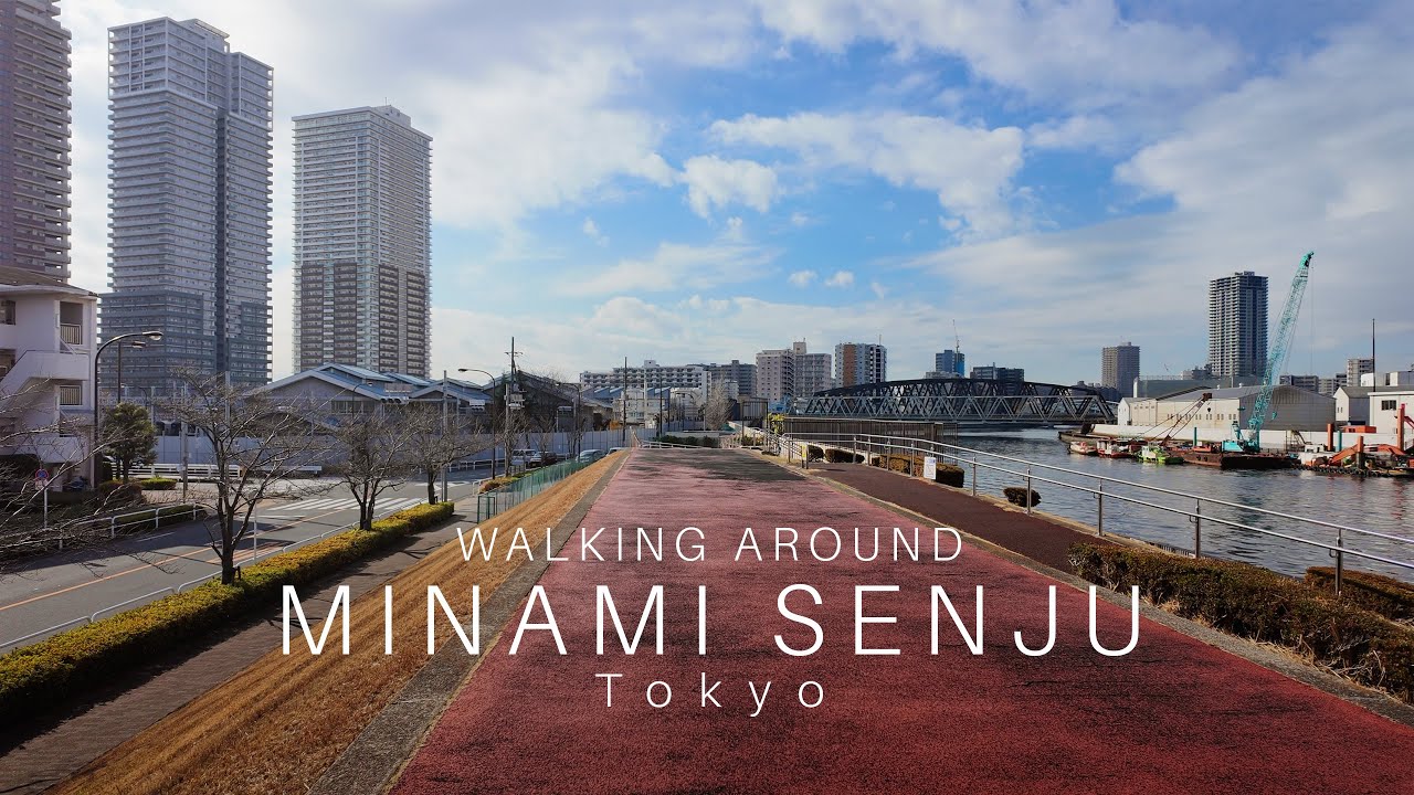 Walk with me in Minami Senju in Tokyo | Japan Relaxing Walk 4k