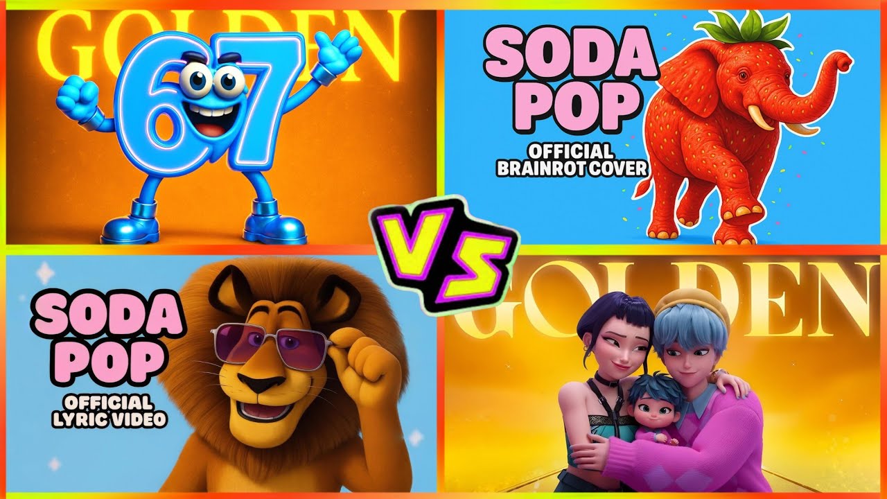 STRAWBERRY ELEPHANT 🆚 GOLDEN HUNTER 🆚 GOLDEN KPOP 🆚 MADAGASCAR