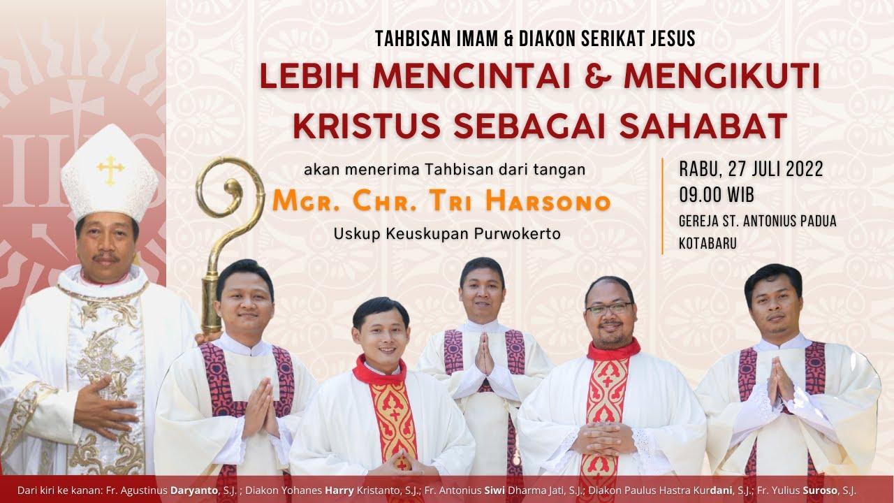Tahbisan Imam dan Diakon Serikat Jesus 2022