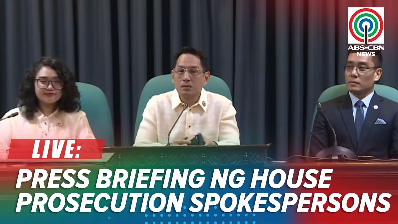 LIVE: House prosecution spokespersons hold briefing on VP Duterte impeachment | June 22, 2026
