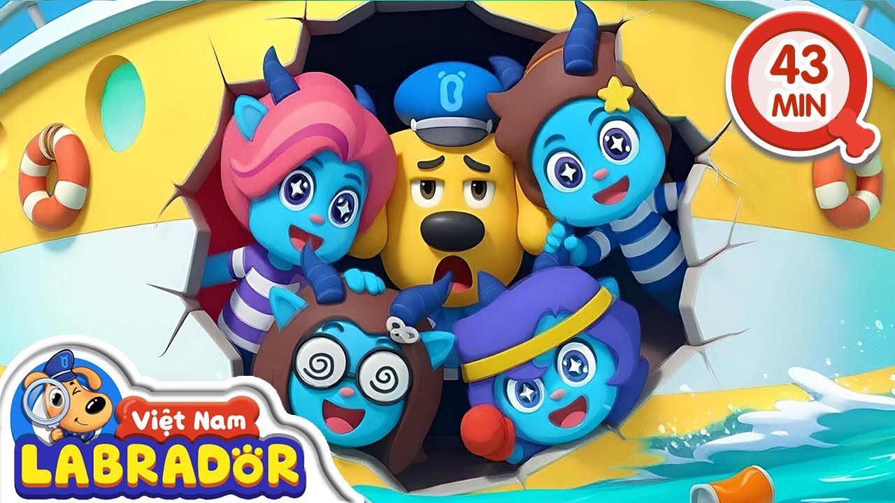 🌊 An toàn mùa mưa lũ | TP. Ven Biển | Hoạt hình thiếu nhi 👮 Cảnh sát trưởng Labrador Vietnam 🚔