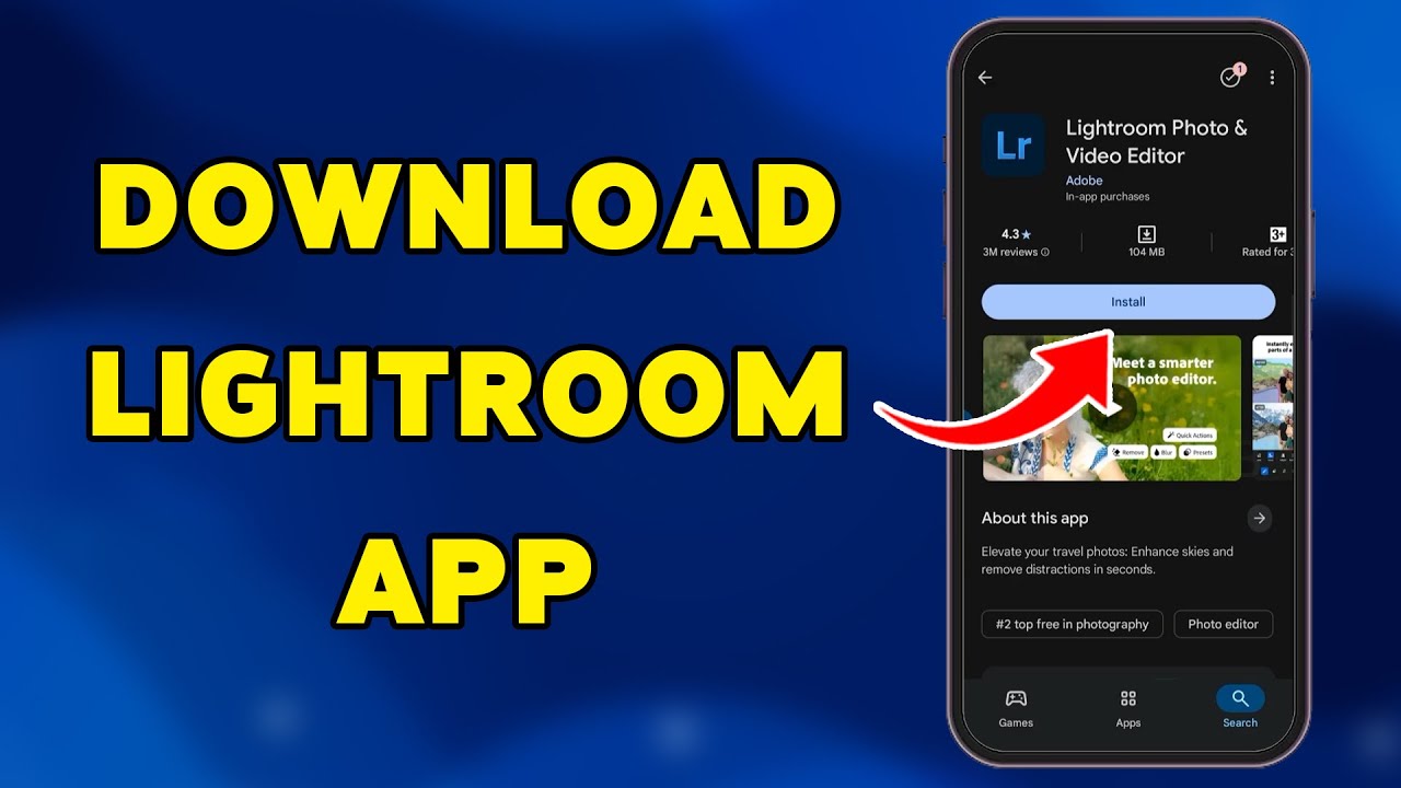 How To Download Lightroom App | Install Adobe Lightroom On Android 2025