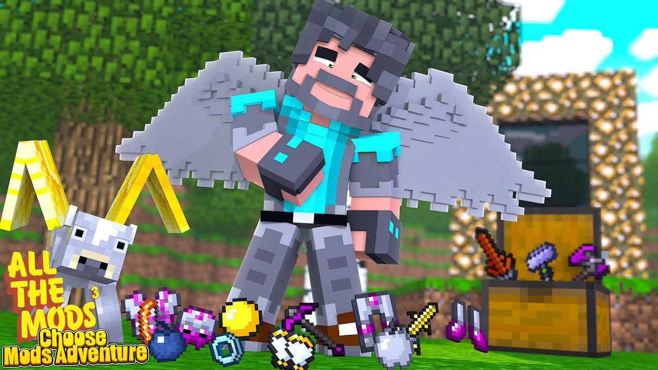 CHOOSE MY MINECRAFT MODS ADVENTURE -- ALL THE MODS 3!!