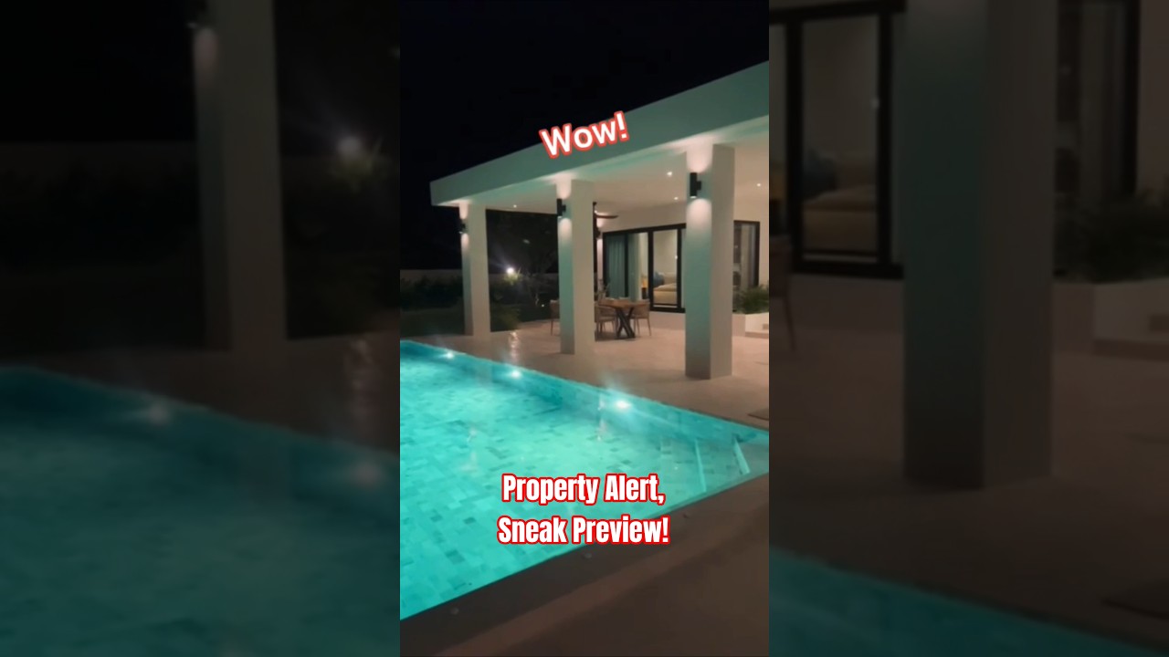 Hot Property Alert! Amazing Hi-tech Pool Villa South Hua Hin, New August 2025! 