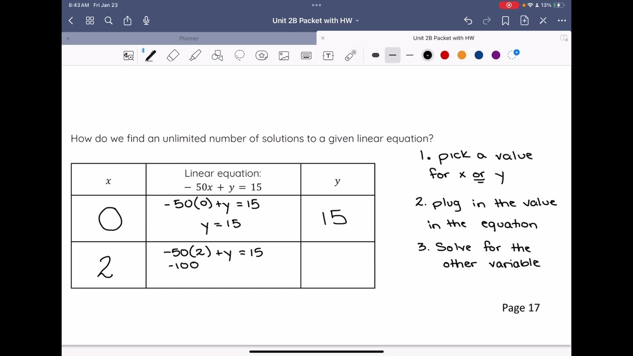 Grade 8 Unit 2B  Lesson 11