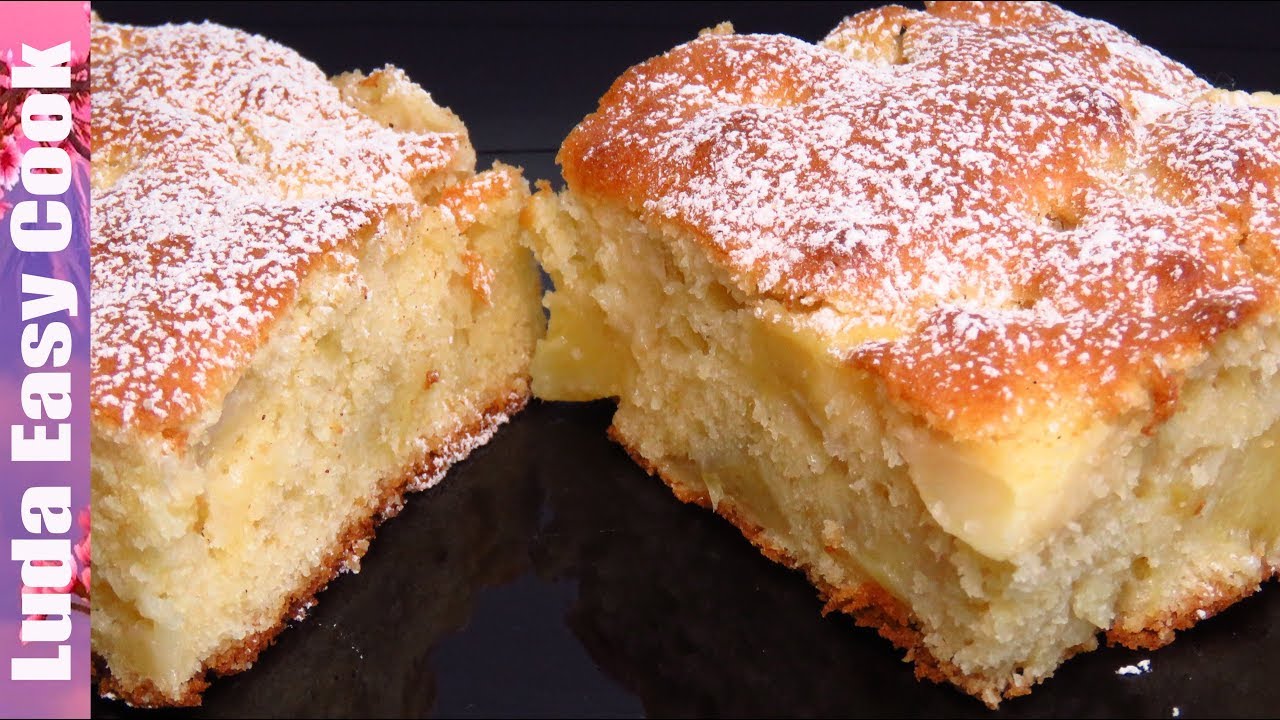 🍎🍏 Яблочный пирог, быстрый пирог с яблоками, рецепт пирога шарлотка, Люда Изи Кук выпечка apple pie