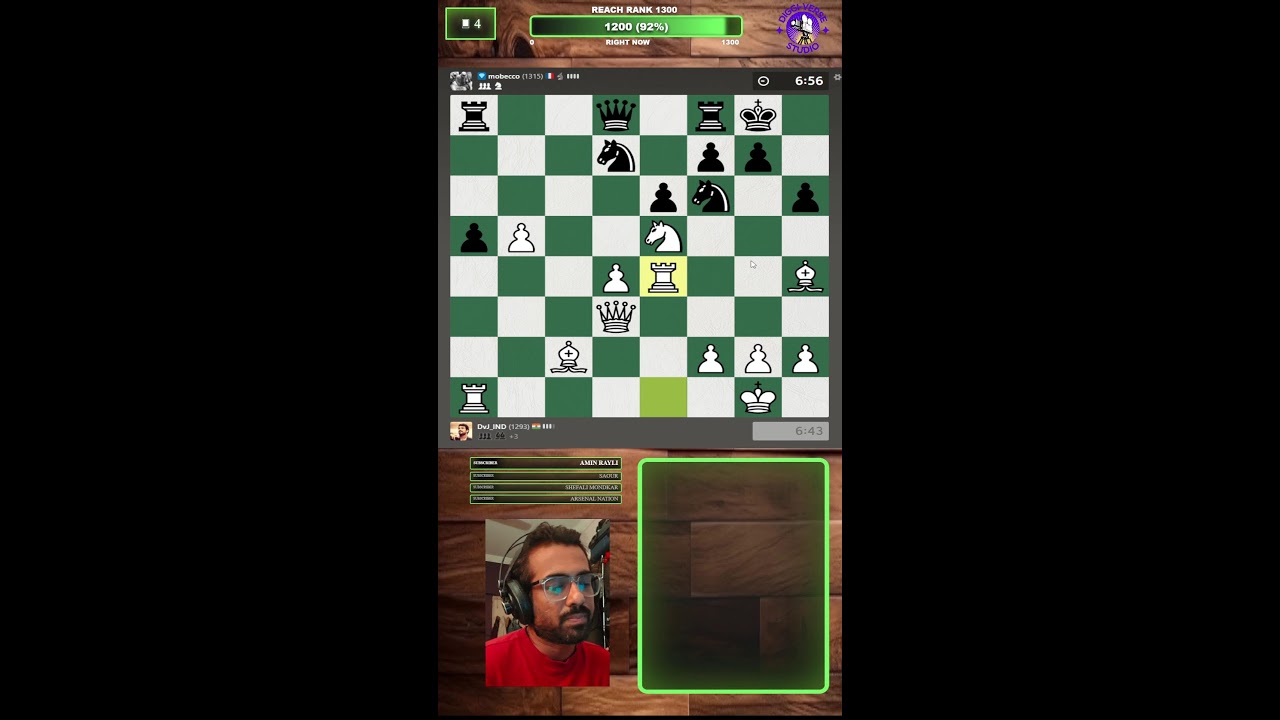 Digvijay's Live Steaming | #Chess | #RankPush Chess.com (Portrait)