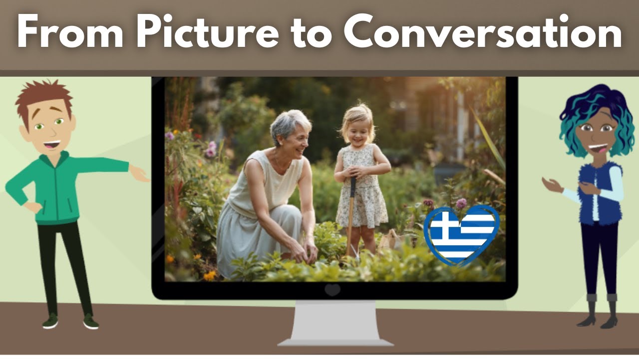Greek Conversation Practice for Beginners |A1-A2| Learn with Photos | Listening & Speaking Practice