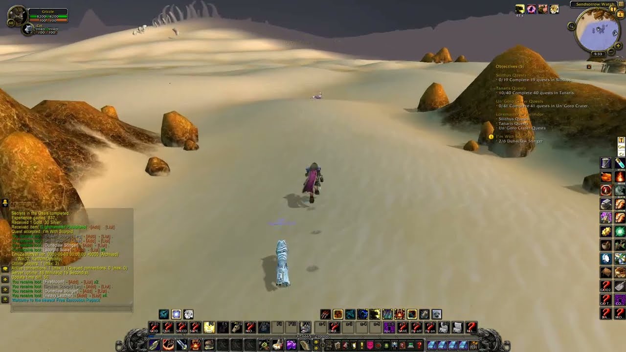 WOW Cata Quest 'I'm With Scorpid - 25521' Horde on a PS