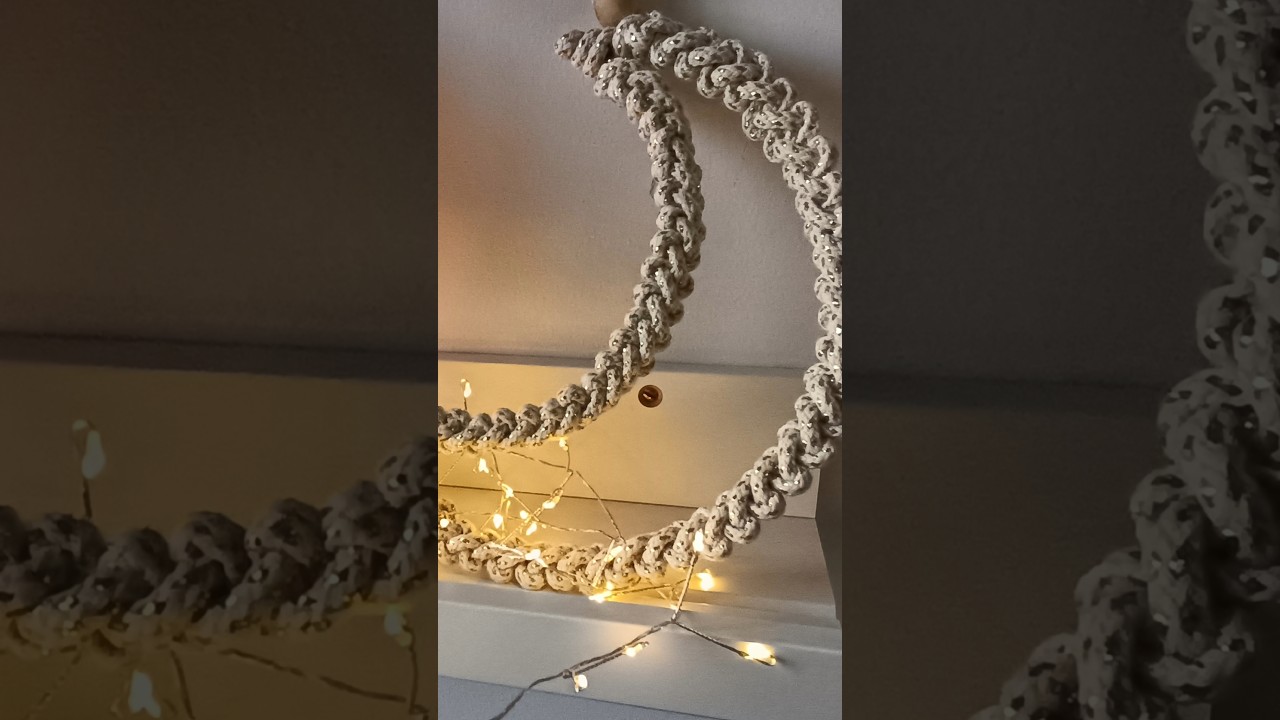 Learn How to Make a Simple DIY Macrame Crescent Moon | Ramadan Celebration