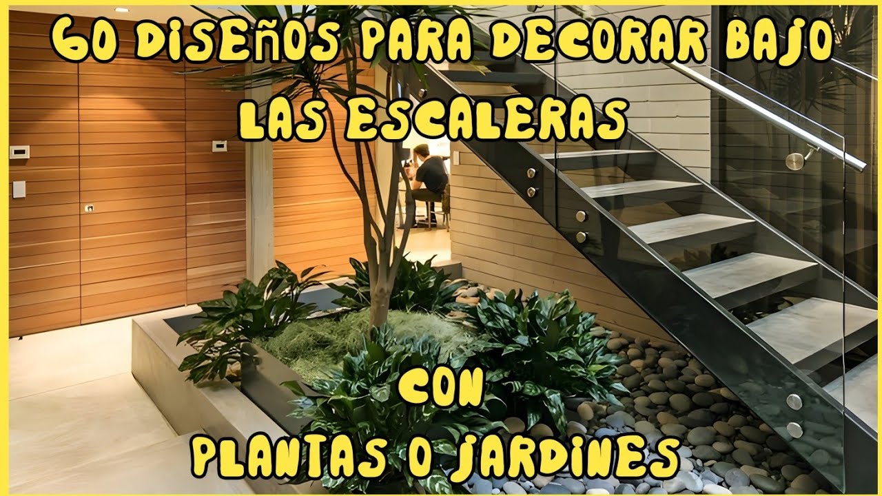 60 Diseños para decorar bajo las escaleras con plantas o jardines | Diseño de Interiores