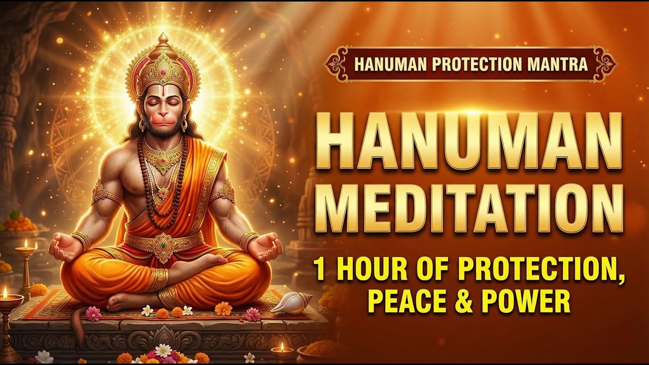 Hanuman Protection Mantra | 1 Hour Powerful Chant for Meditation, Peace & Power
