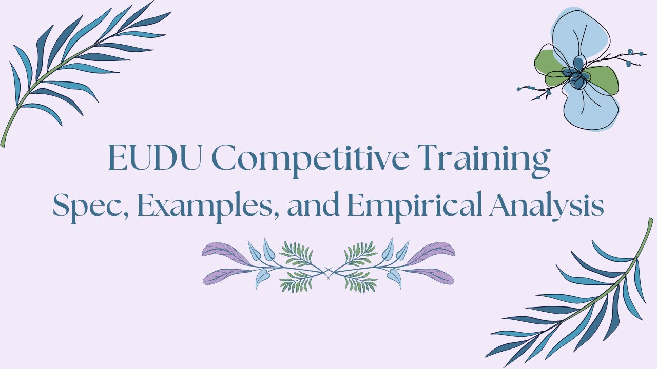 EUDU CT: Spec, Examples, and Empirical Analysis
