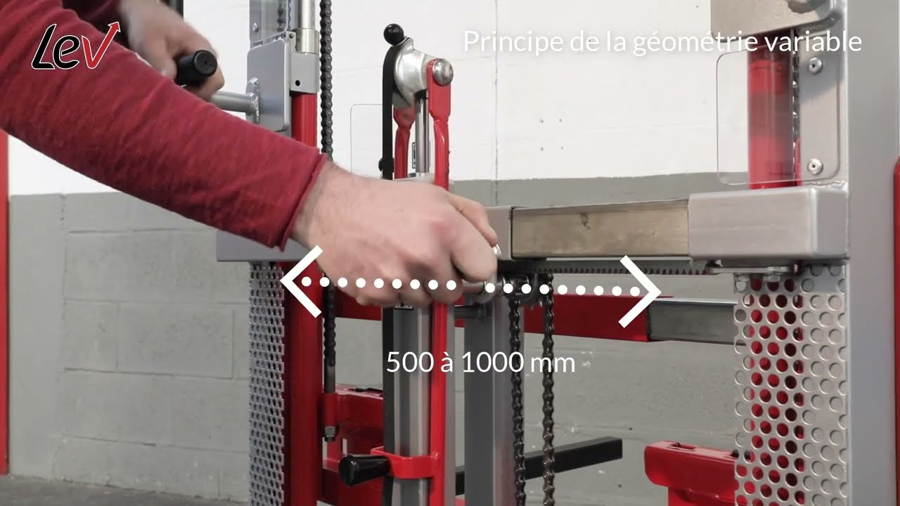 Le gerbeur à géométrie variable Lev® 600 kg en version manuelle