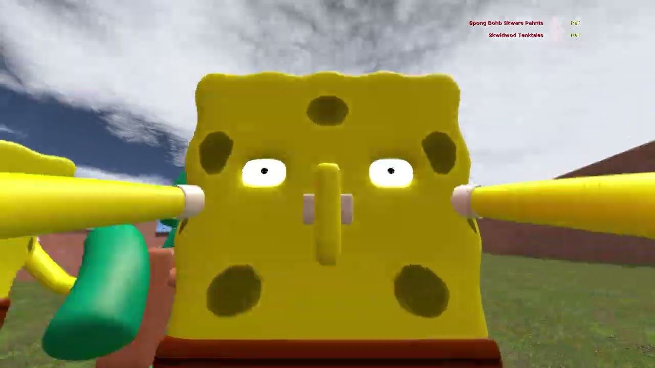 Garry's Mod 3D NEXTBOTS SPONG BOHB SKWARE PAHNTS AND SKWIDWOD TENKTALES