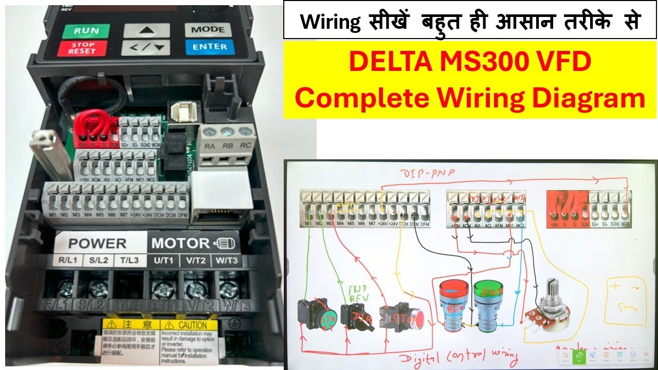 delta vfd ms300 wiring diagram | delta ms300 plc programming | delta vfd ms300 parameter setting |