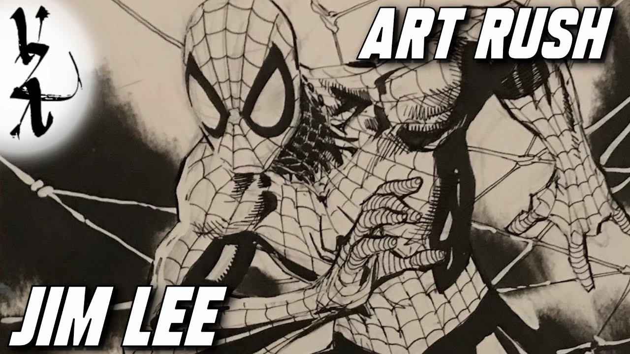 #ArtRush - Jim Lee drawing Spider Man