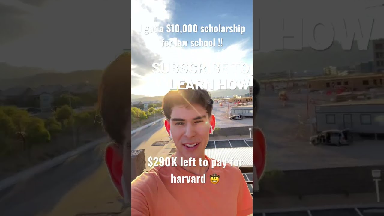 I got a $10,000 scholarship for law school !!!
