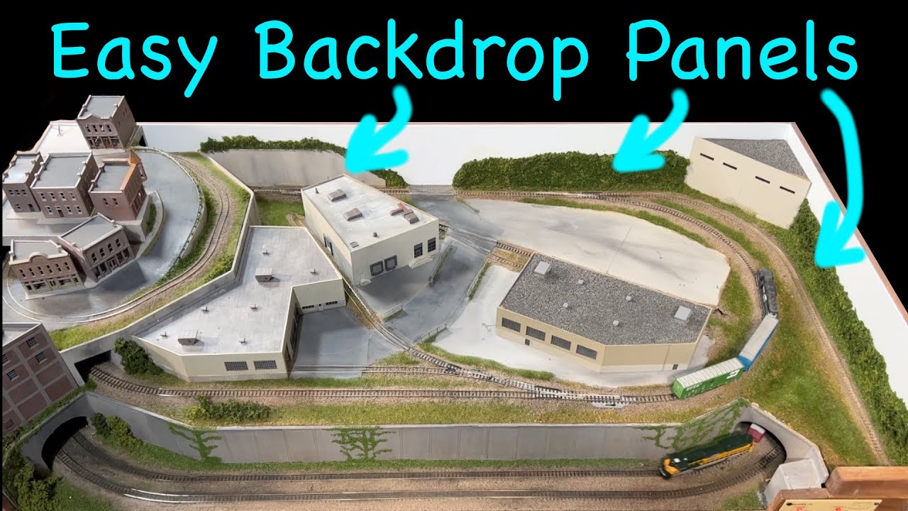 Простые в сборке фоновые панели для моделей железных дорог