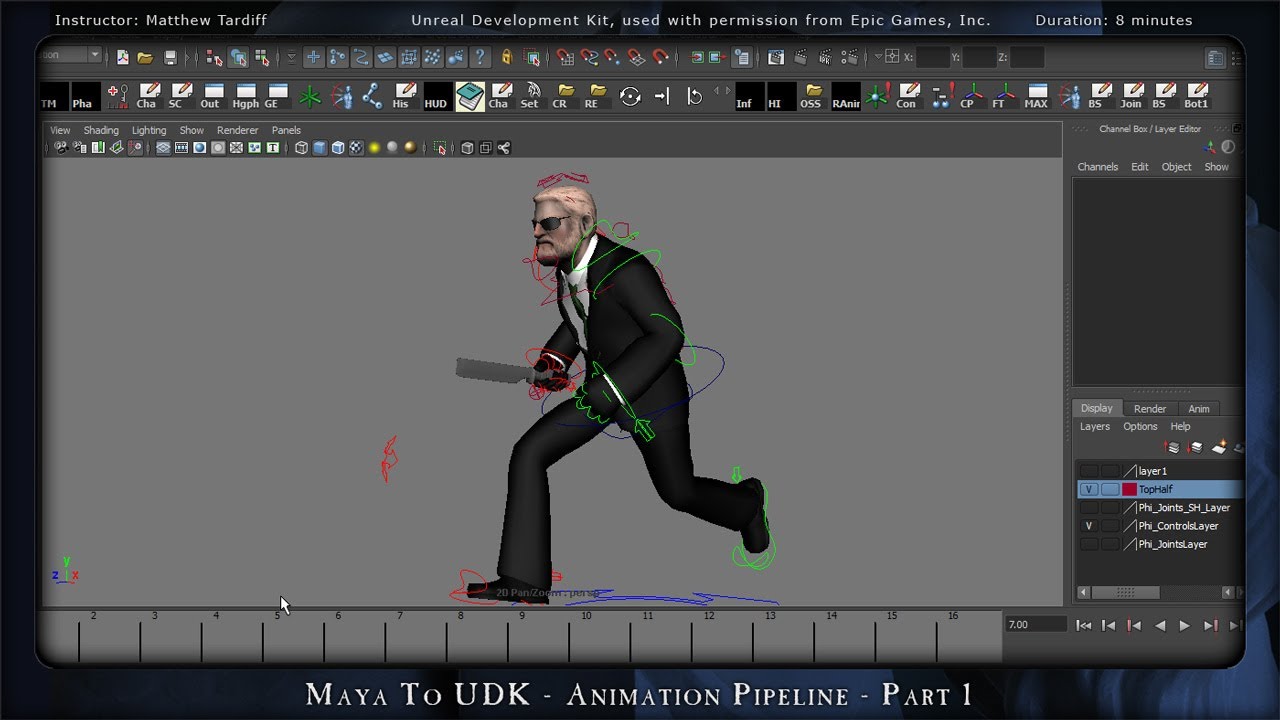Maya to UDK - Animation Pipeline - Part 1