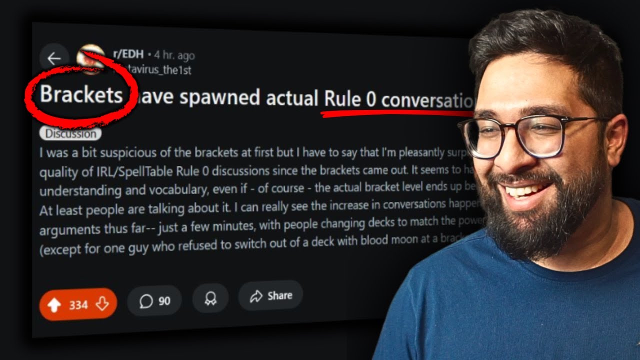 How The Bracket System Saved Rule Zero Conversations! | MTG EDH Reddit Story Discussion