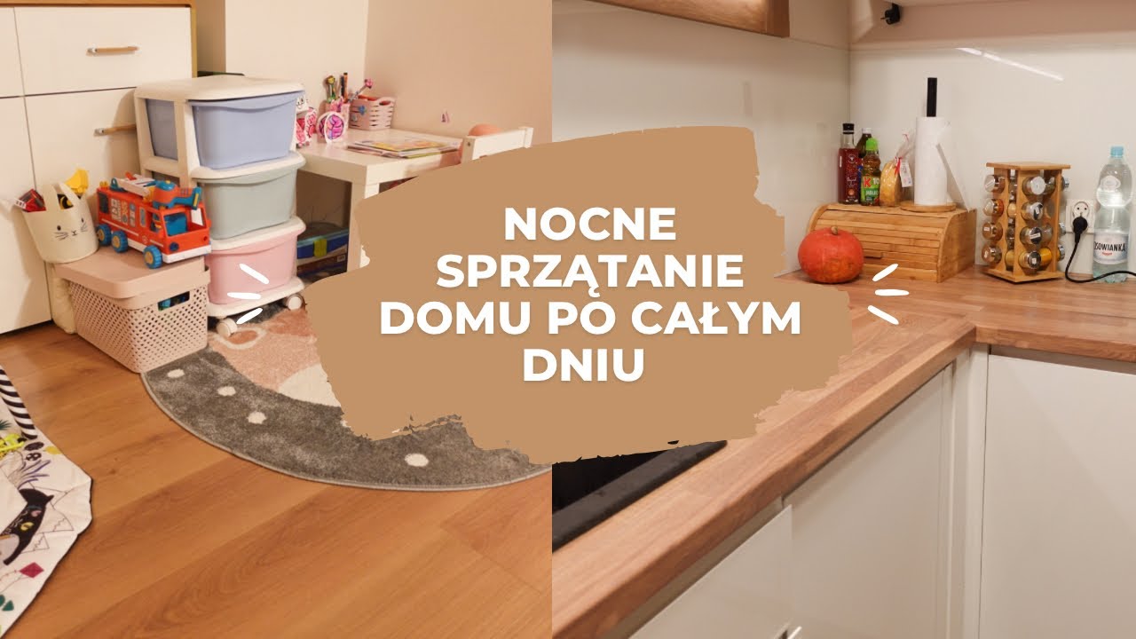 SPRZĄTANIE DOMU PO CAŁYM DNIU 😱 sprzątanie kuchni, salonu, clean with me, gotowanie
