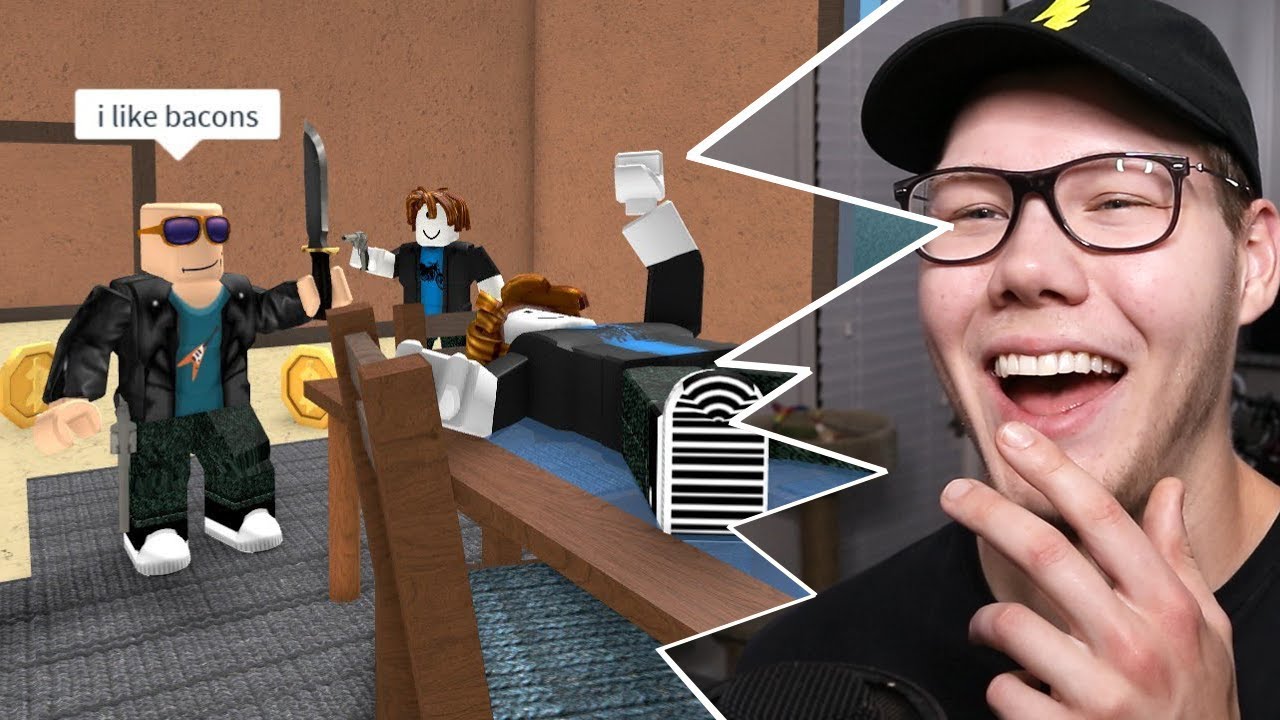 Reacting to Roblox Murder Mystery 2 Funny Moments Videos #13